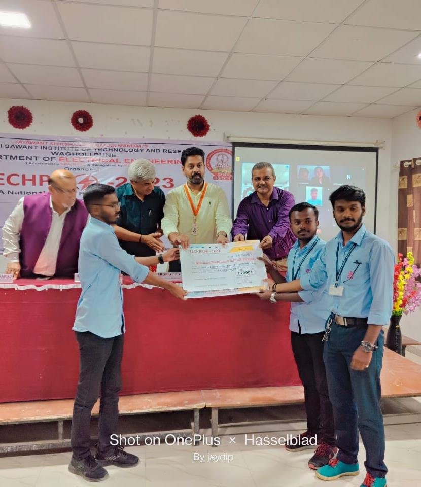 Third Place at National Level Project Competition TECHPRO-2K23